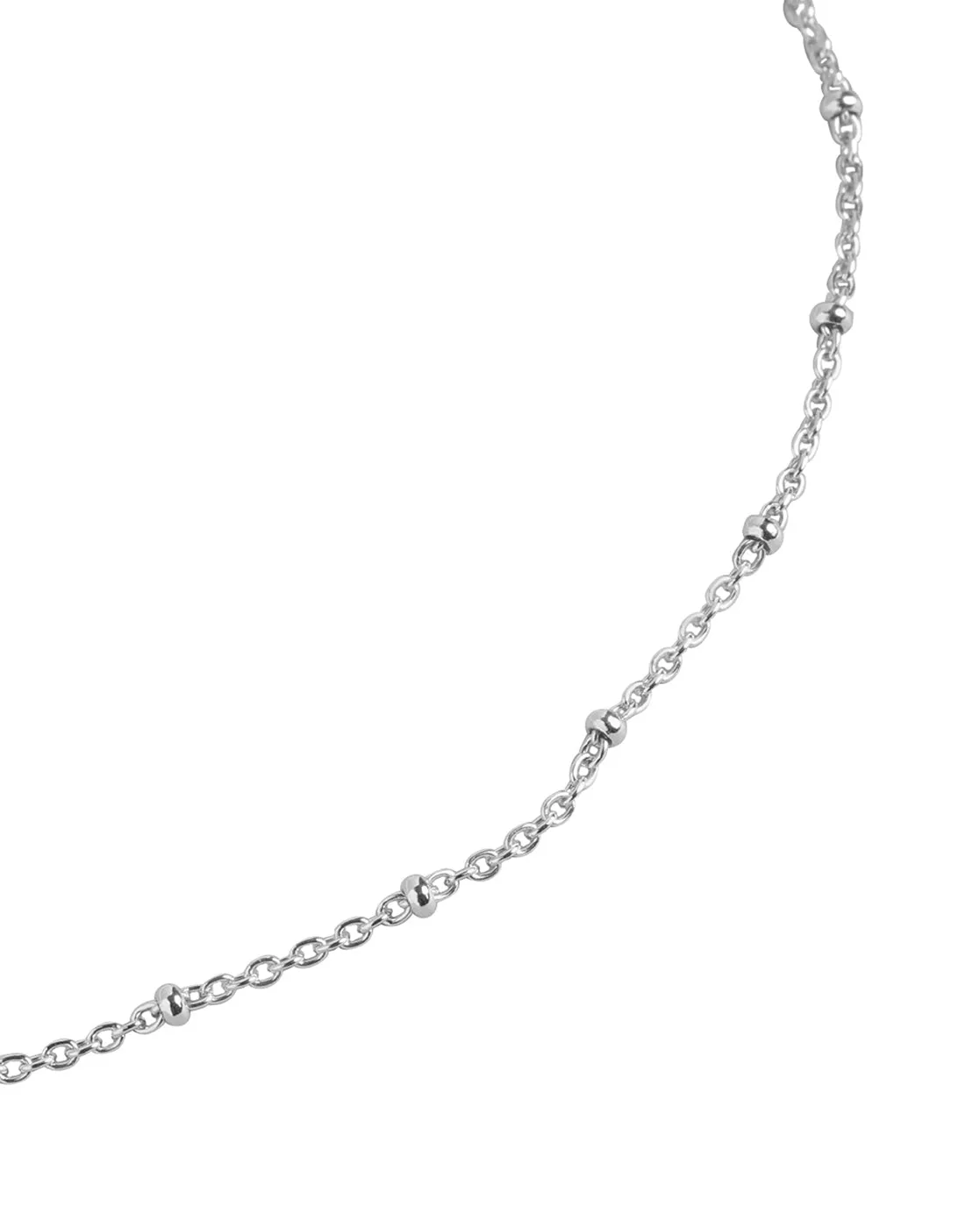 925 Sterling Silver Rhodium Plated With Dangling Crane Adjustable Charm Anklet