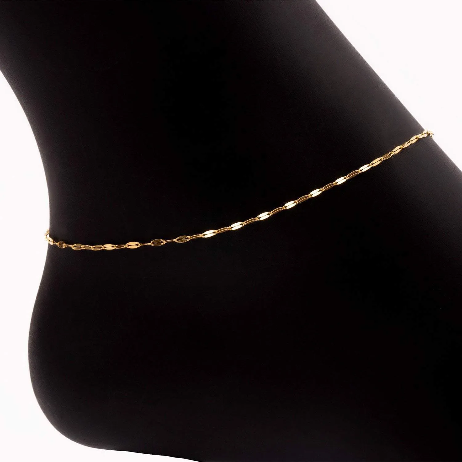 Adjustable Specchio Mirror Anklet (Gold)