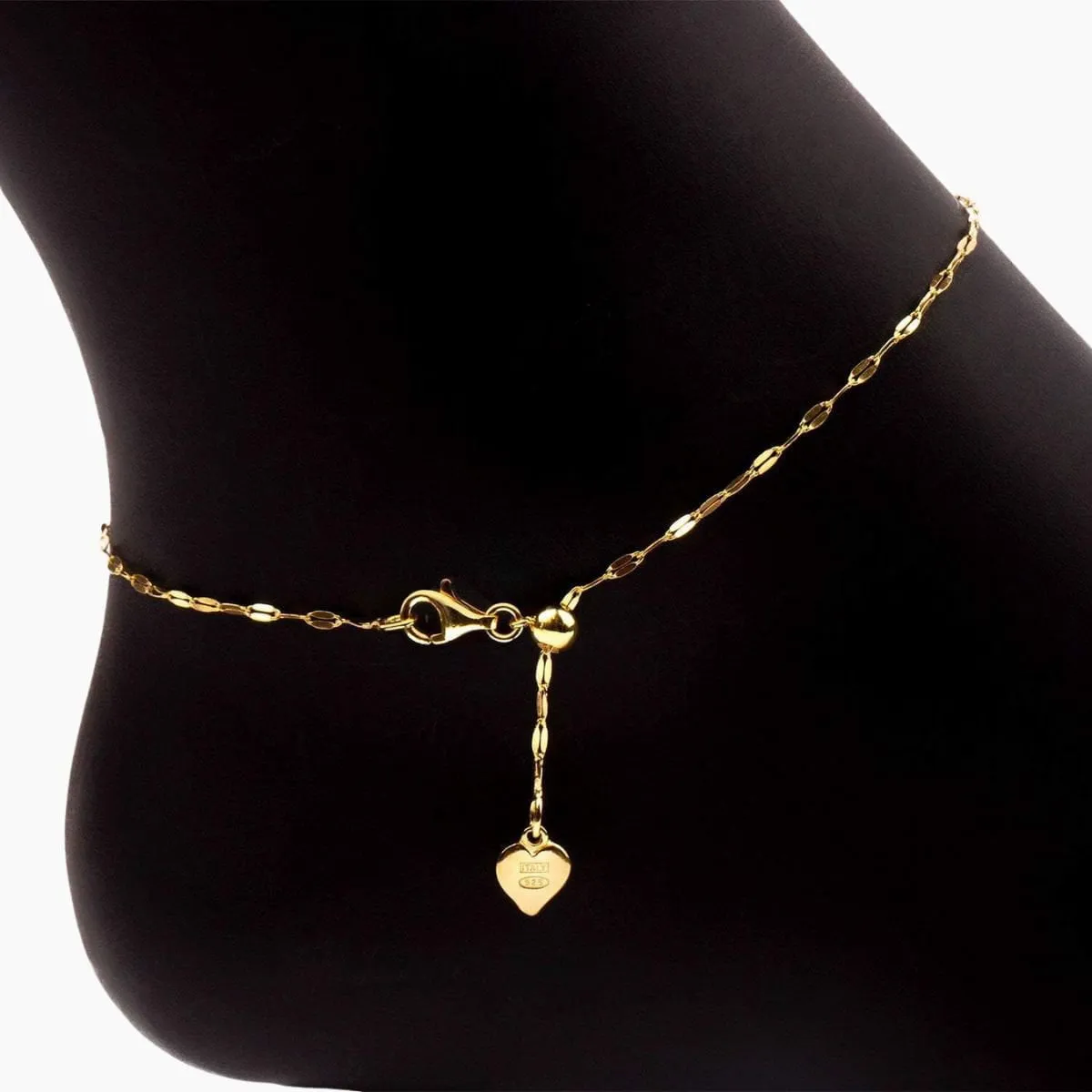 Adjustable Specchio Mirror Anklet (Gold)