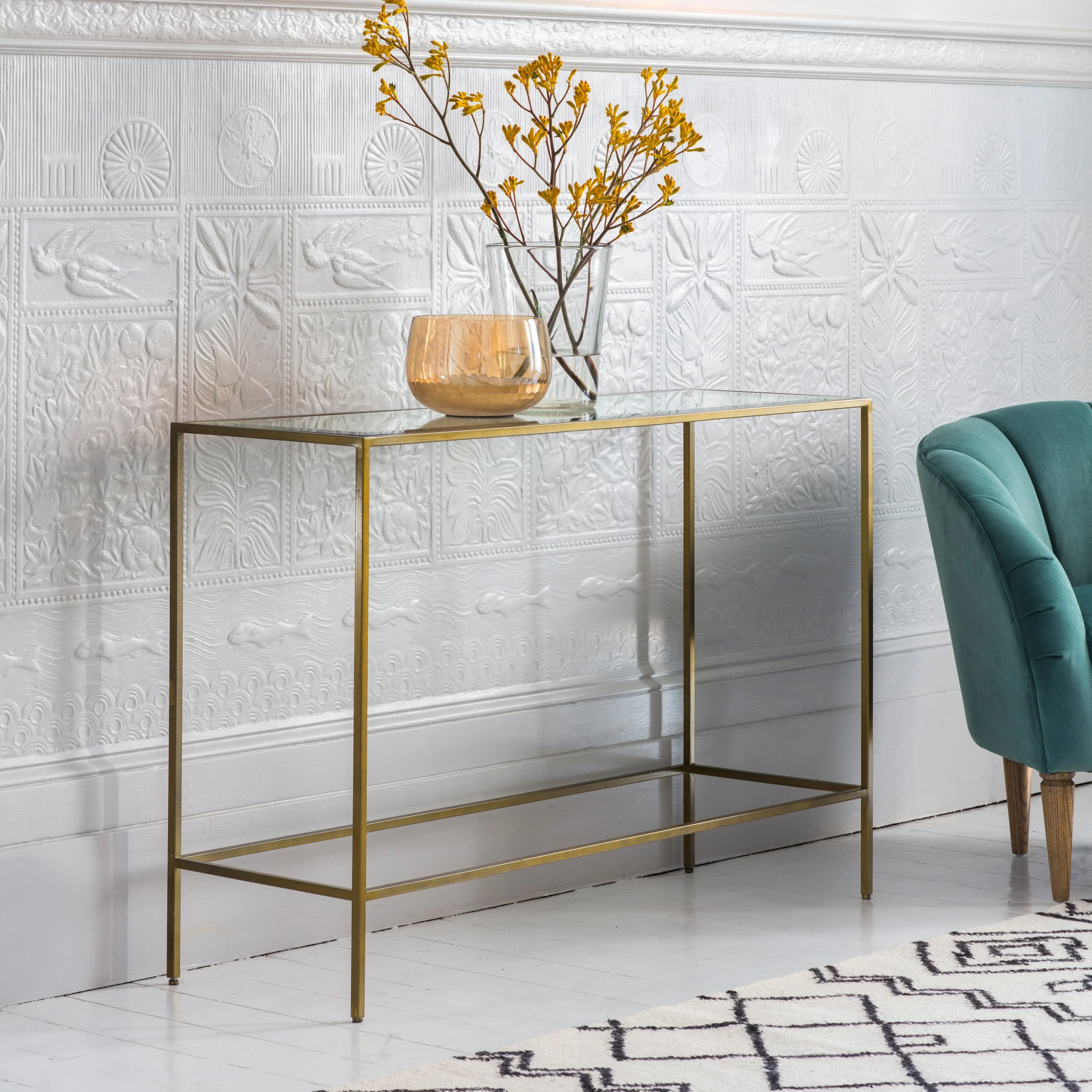 Amos Rothbury Console Table Bronze