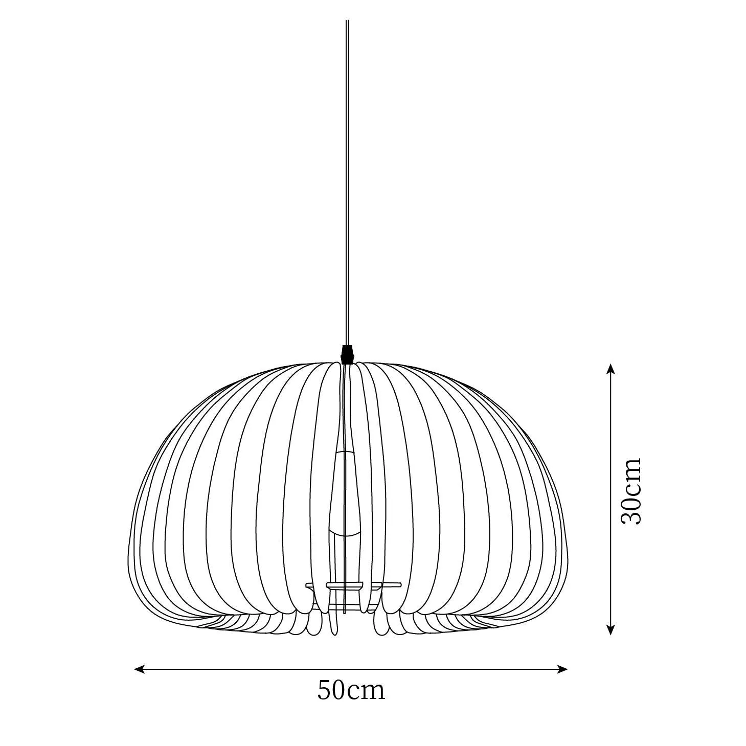 Aneko Pumpkin Pendant Lamp