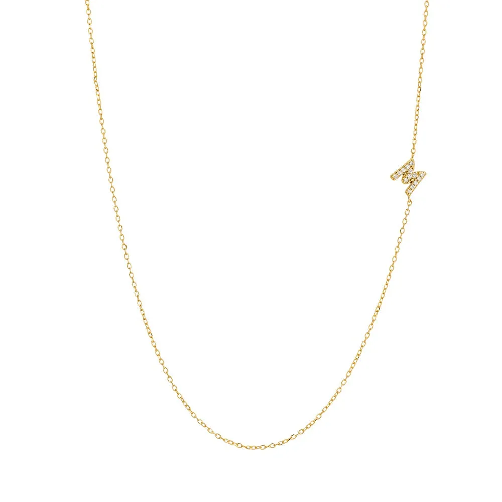 Asymmetrical Initial Necklace