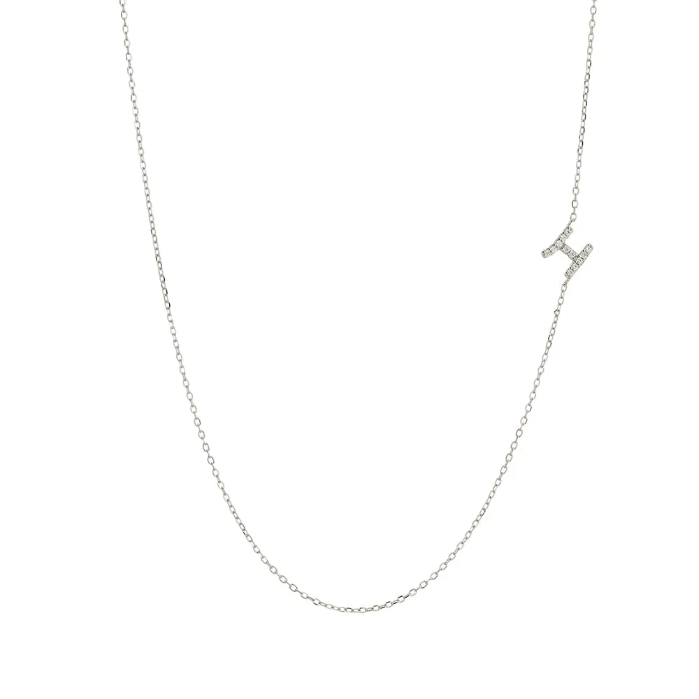 Asymmetrical Initial Necklace