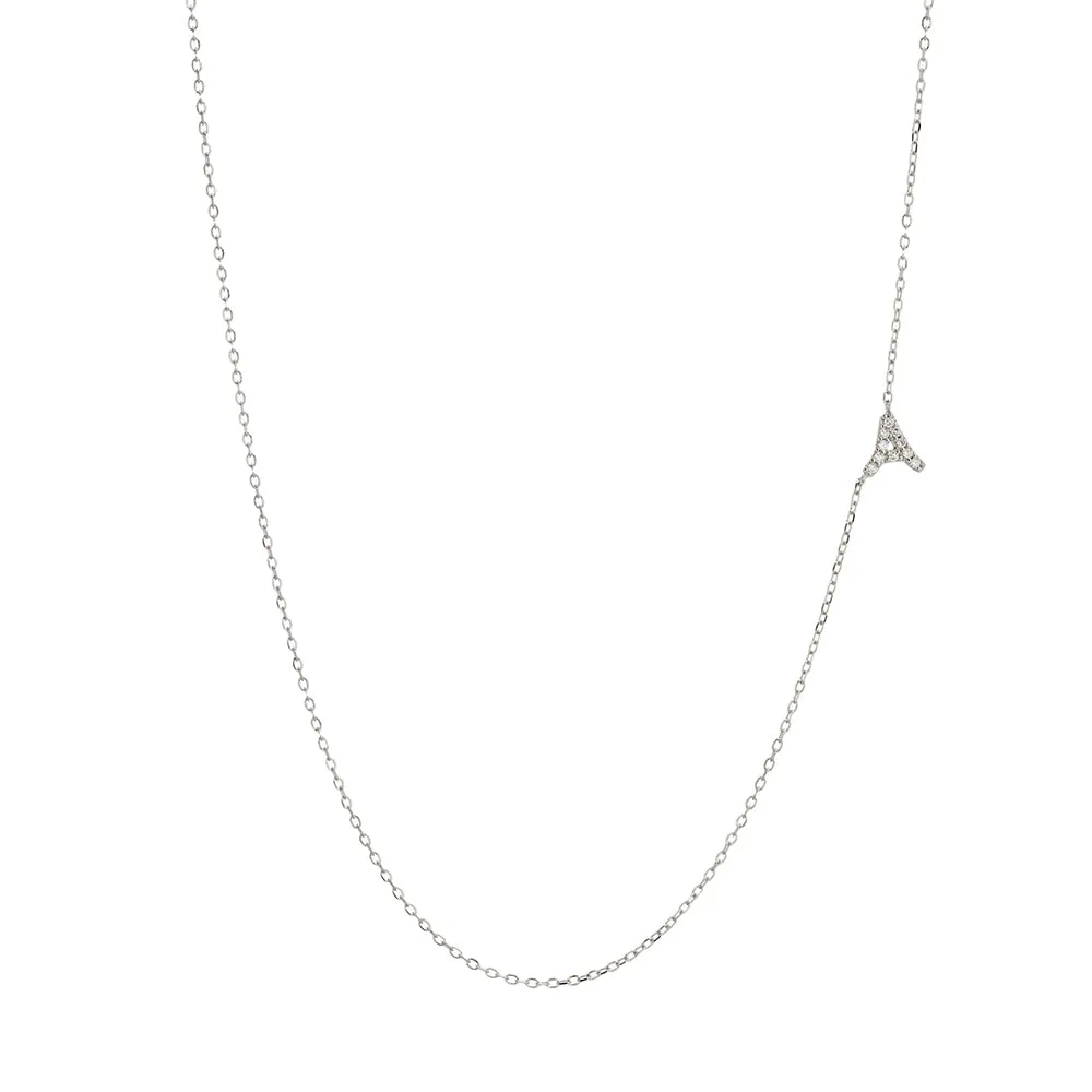 Asymmetrical Initial Necklace