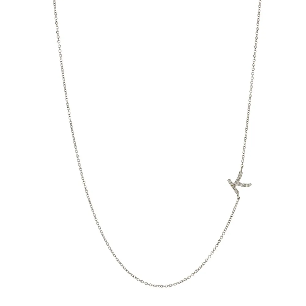 Asymmetrical Initial Necklace