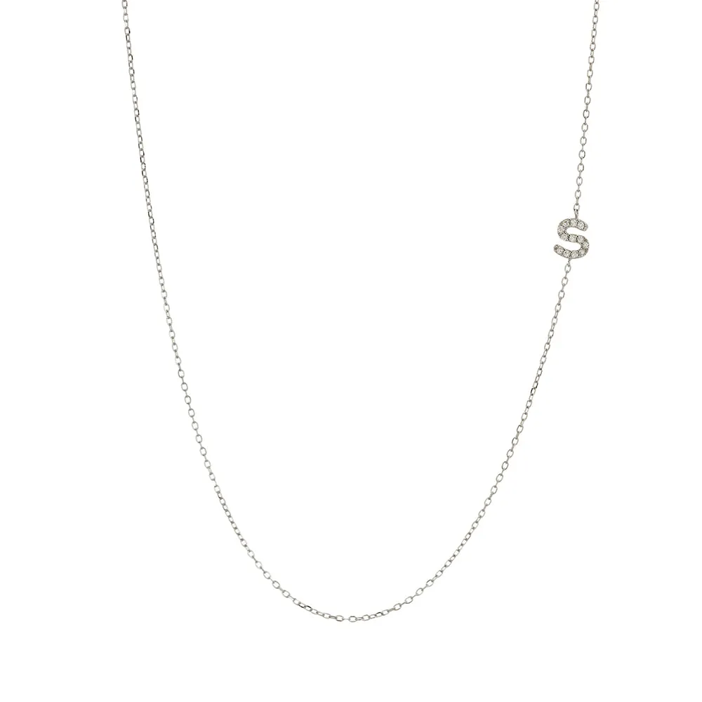 Asymmetrical Initial Necklace