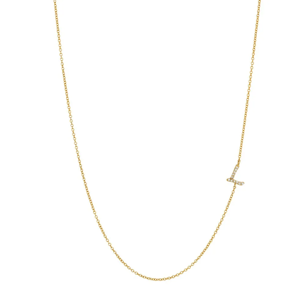 Asymmetrical Initial Necklace