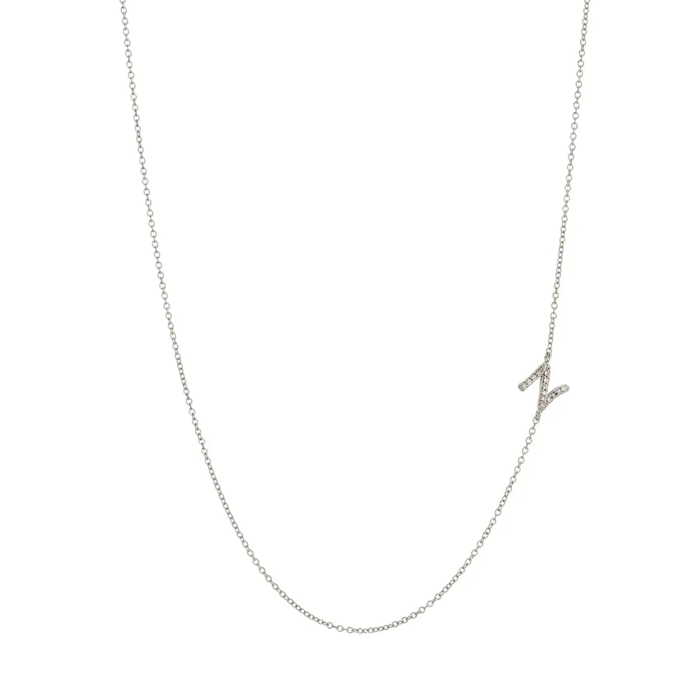 Asymmetrical Initial Necklace