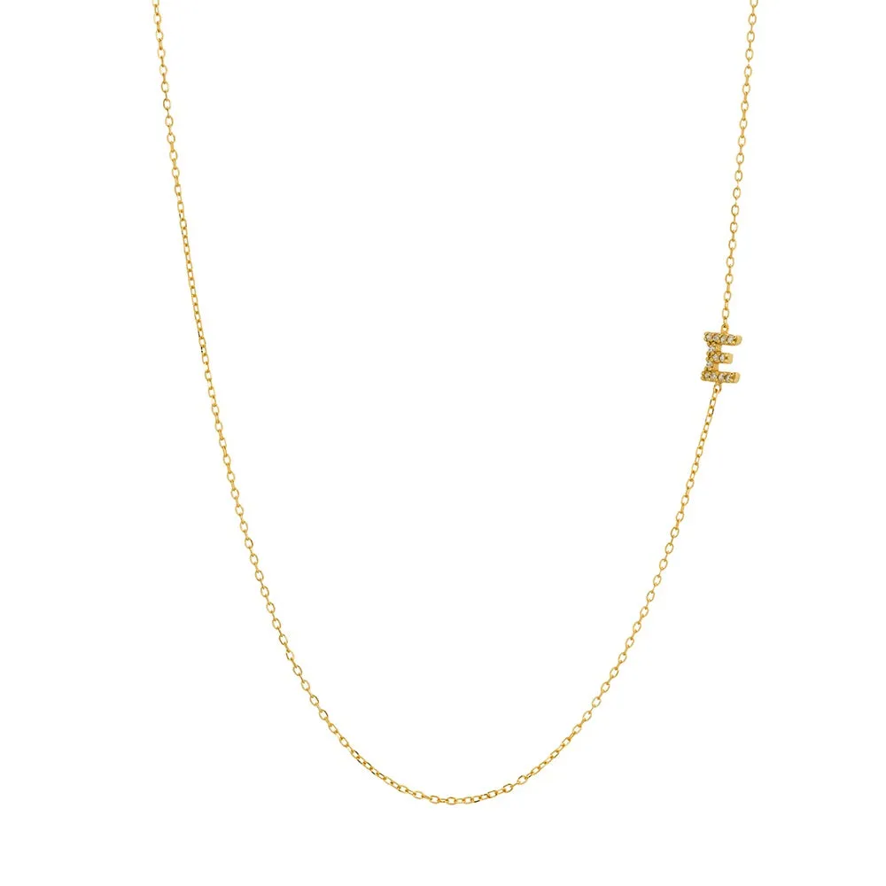 Asymmetrical Initial Necklace