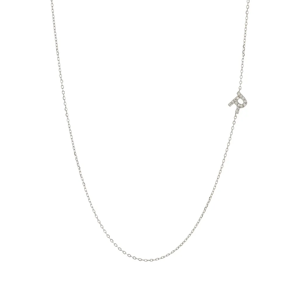 Asymmetrical Initial Necklace