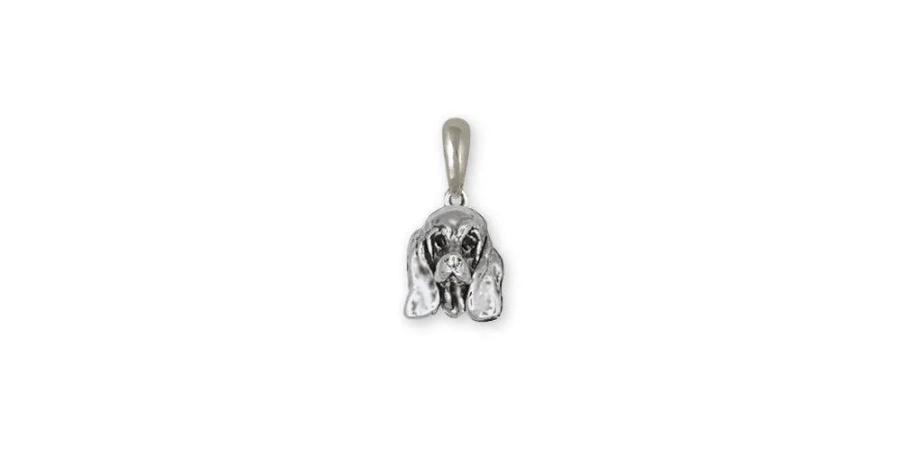 Basset Hound Pendant Jewelry Sterling Silver Handmade Dog Pendant BH3-P