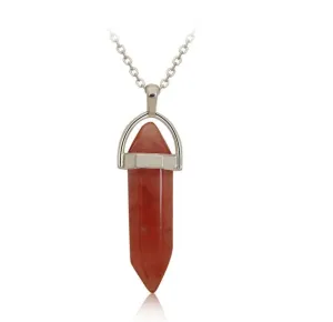 Bi - Point Gemstone Pendants - Cherry Quartz