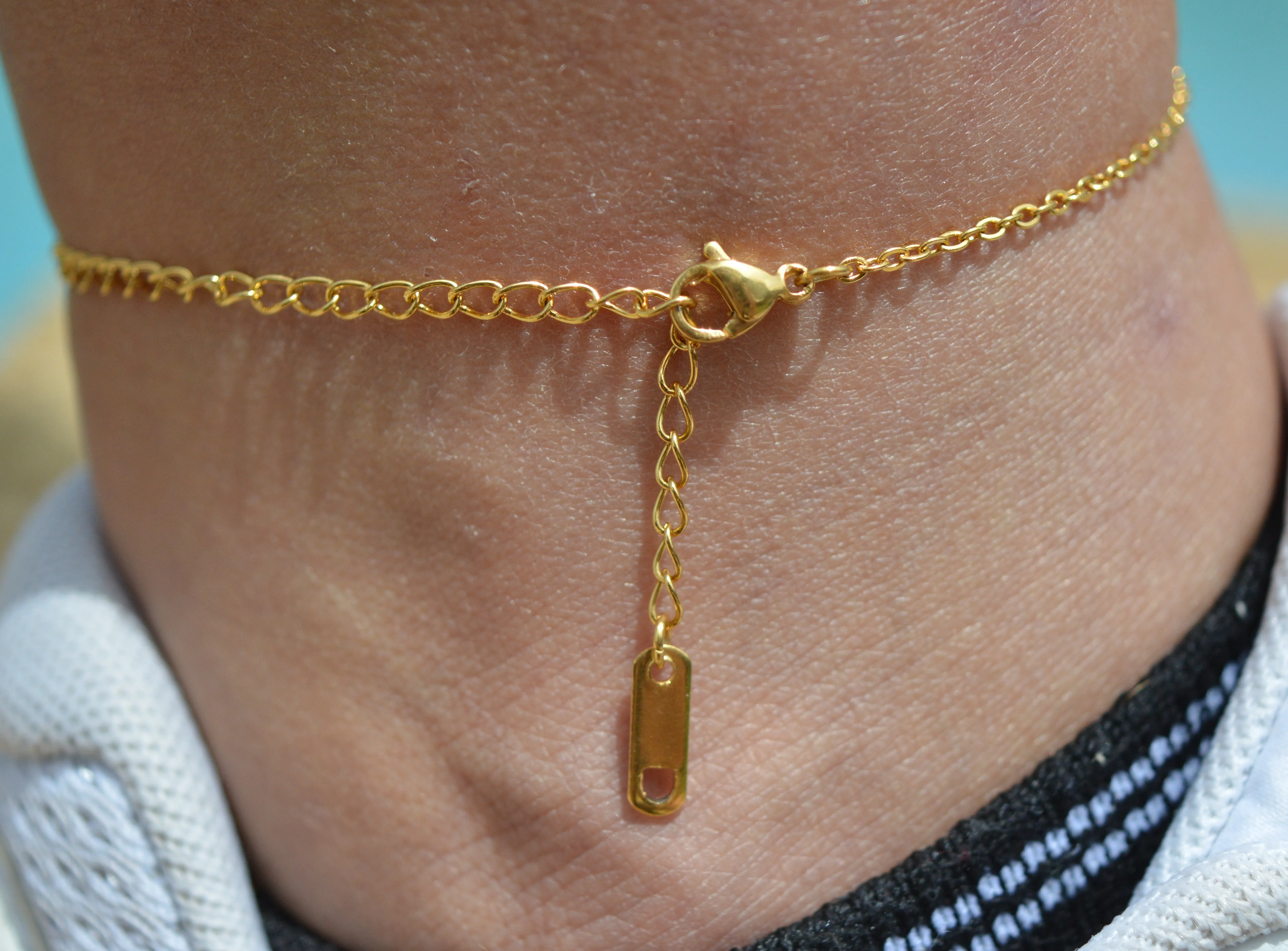 Boricua Dangle Anklet (Gold or Silver)