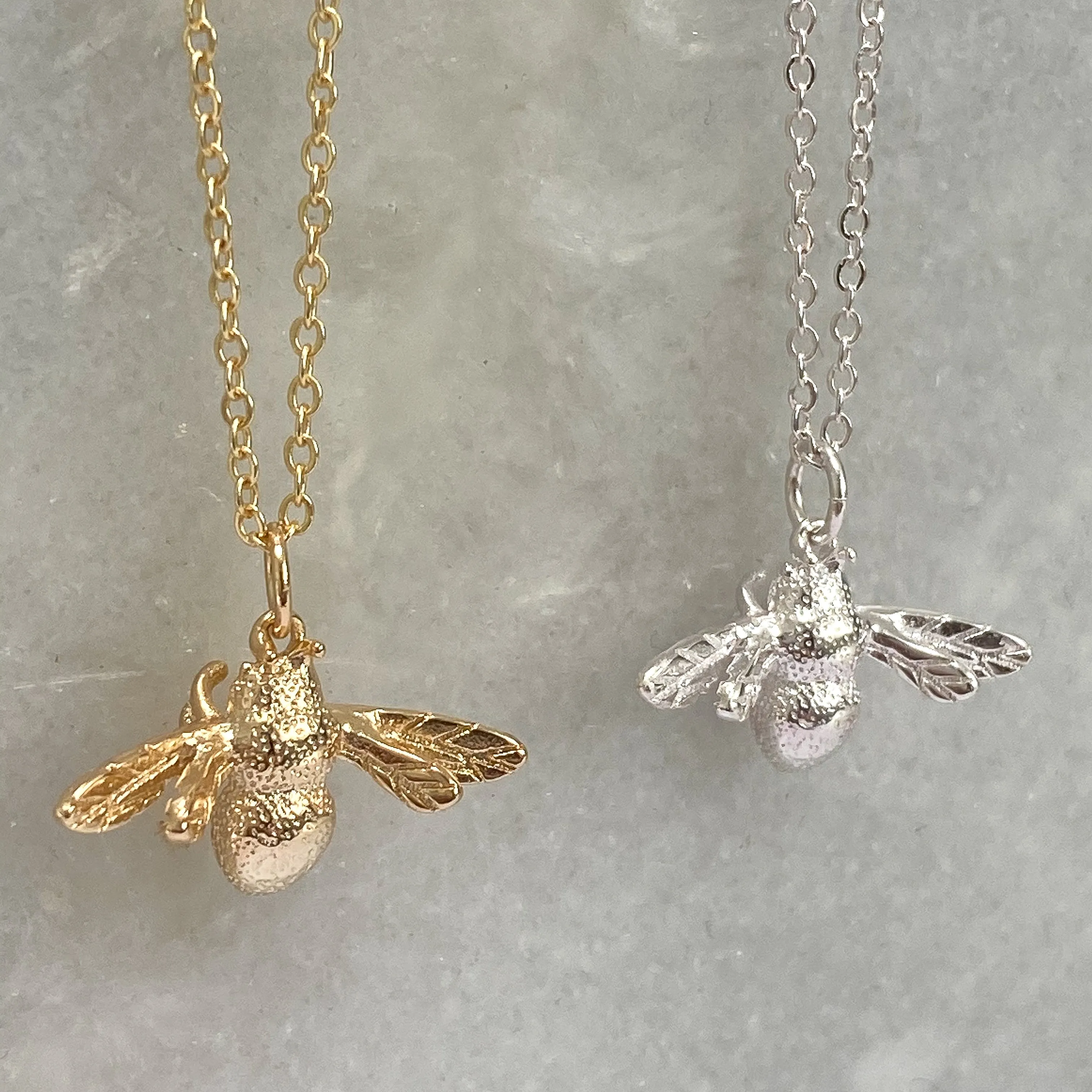 Bumble Bee Necklace (Gold & Silver)