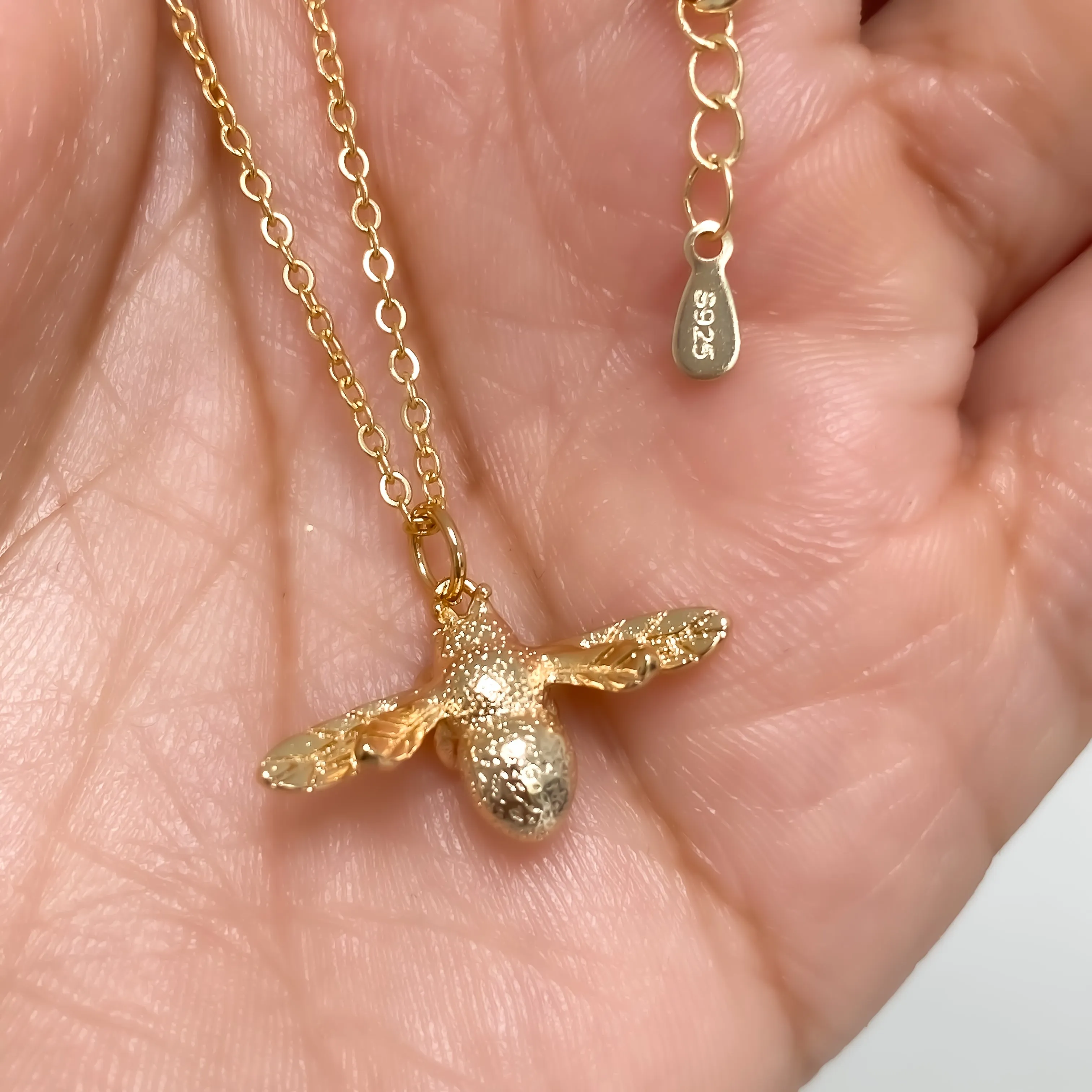 Bumble Bee Necklace (Gold & Silver)