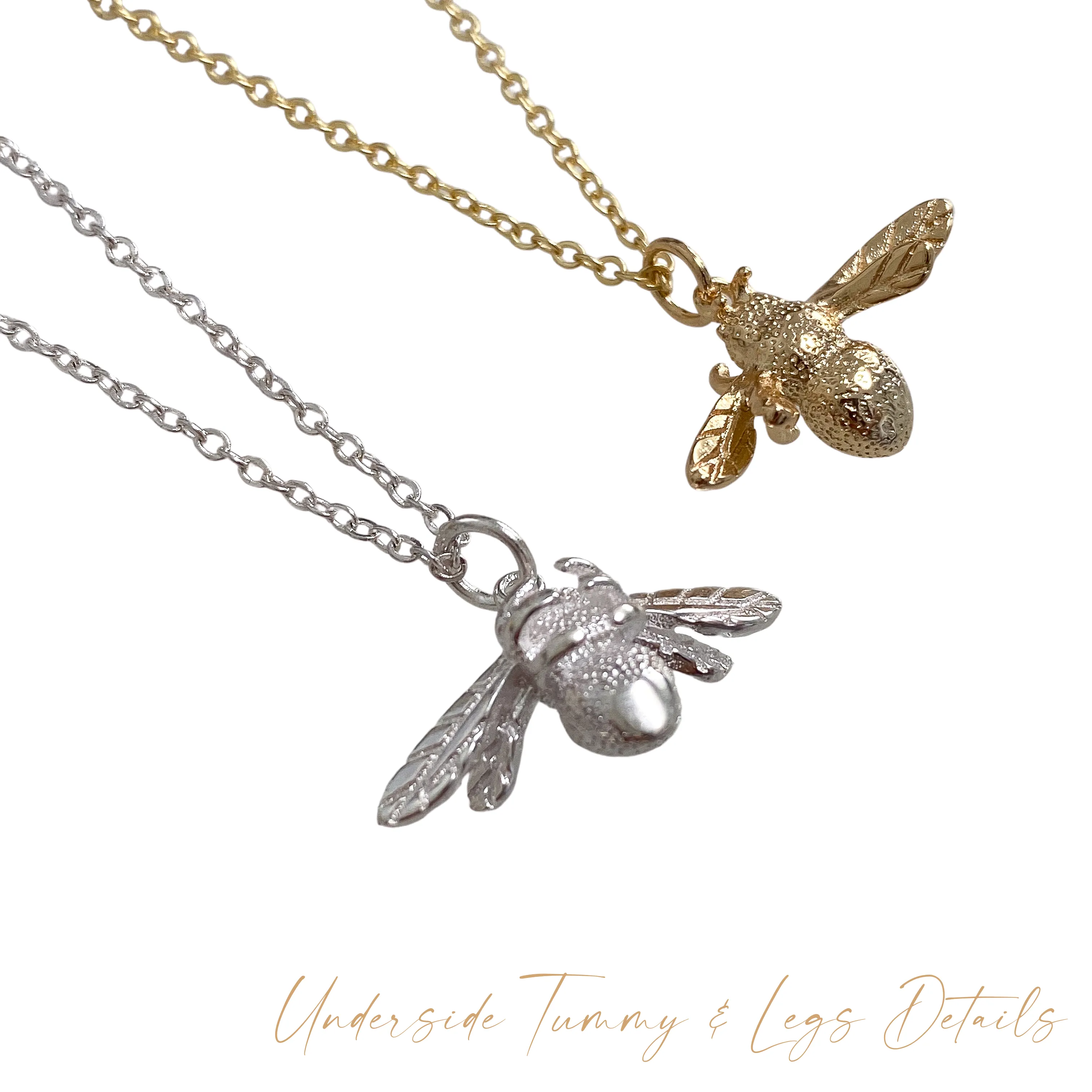 Bumble Bee Necklace (Gold & Silver)