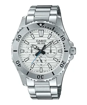 Casio Men's Standard Analog Marine Sports Silver Stainless Steel Band Watch MTD1086D-7A MTD-1086D-7A