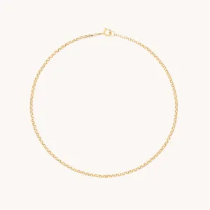 Chelsea Chain Anklet in Solid Gold