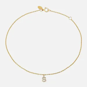 Diamond Mini Initial Anklet