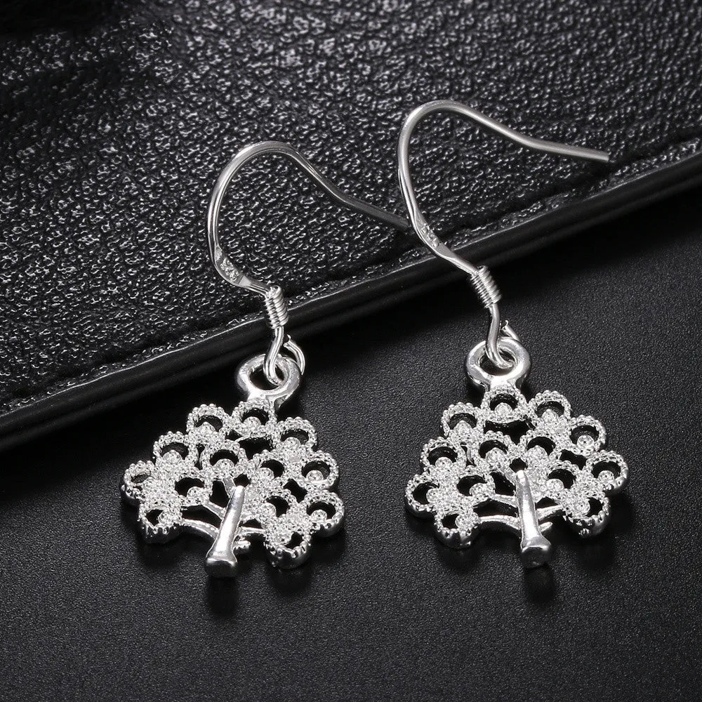 Fashion Vintage Christmas Tree Of Life Earrings