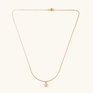 Gold Mini Crystal Star Necklace