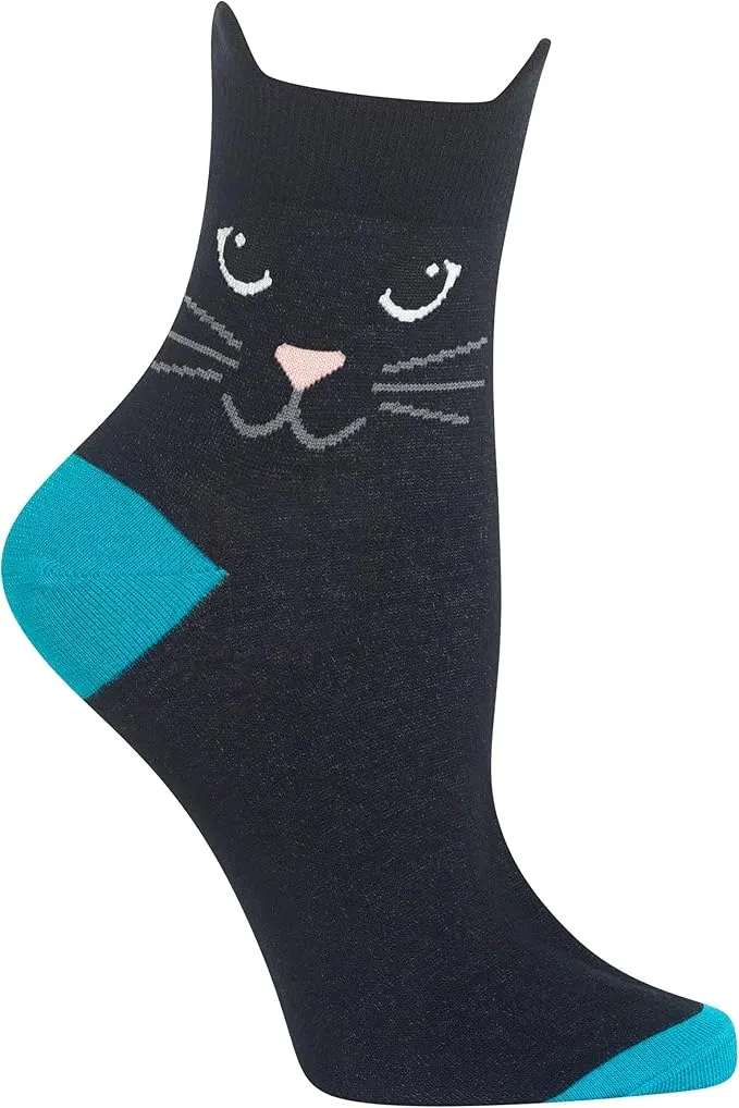 HotSox Women's Cat Ears Anklet Socks