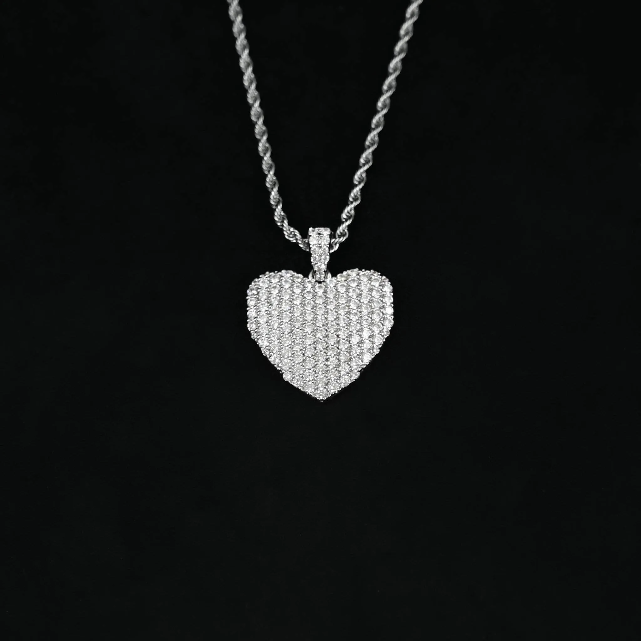 Iced Heart Necklace