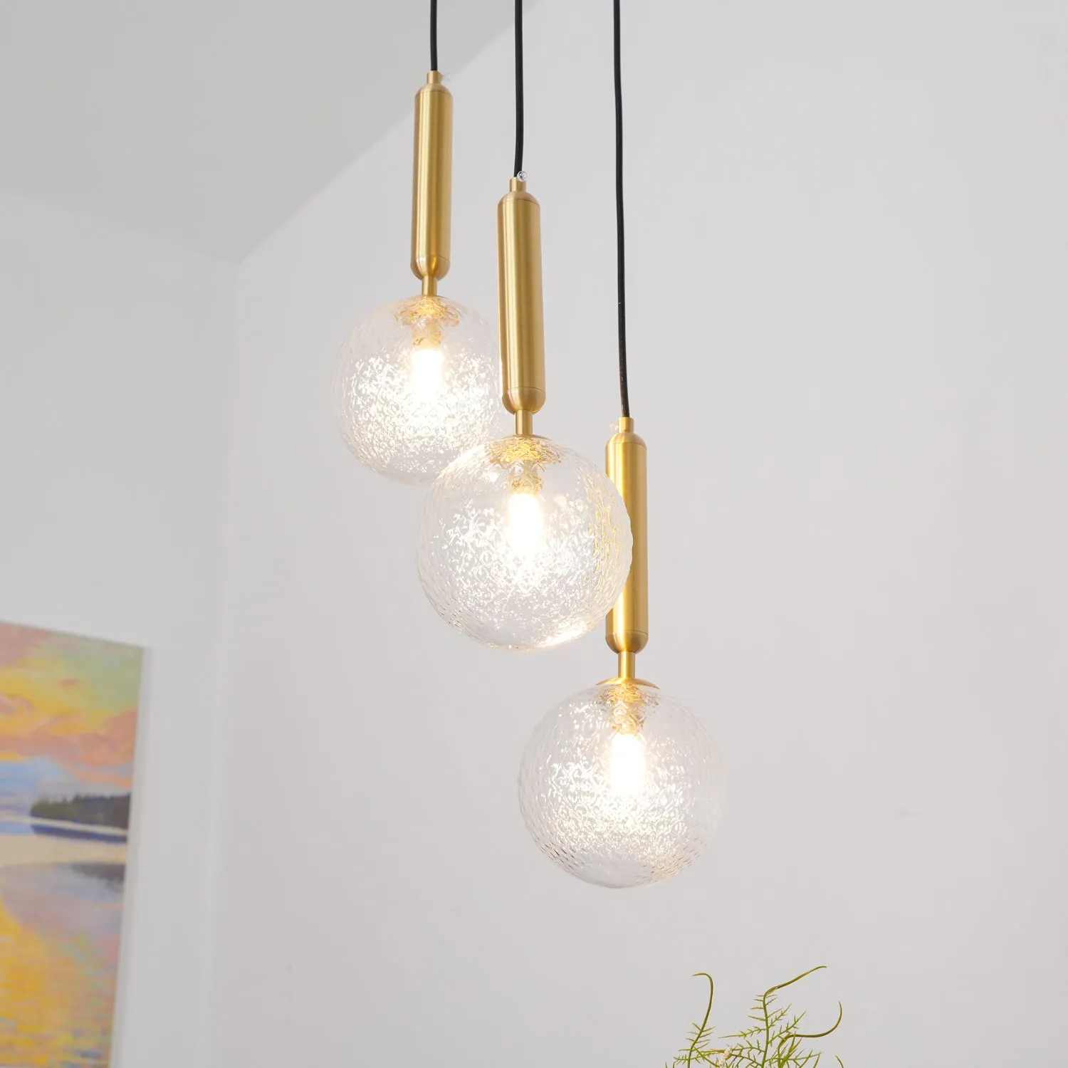 Miira Brass Pendant Light