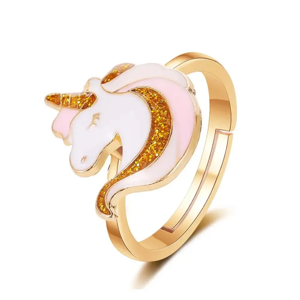 Moonlight Stone Inlaid Ring Light Luxury Small Unique Simple Shiny Opening Ring Women's Trendy Finger Party Jewelry Gift