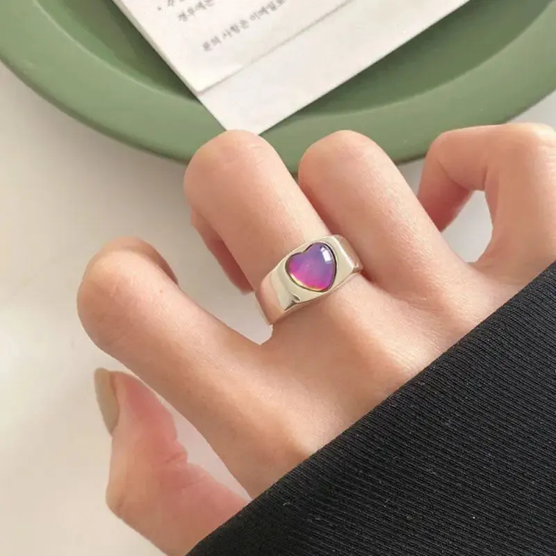 Moonlight Stone Inlaid Ring Light Luxury Small Unique Simple Shiny Opening Ring Women's Trendy Finger Party Jewelry Gift