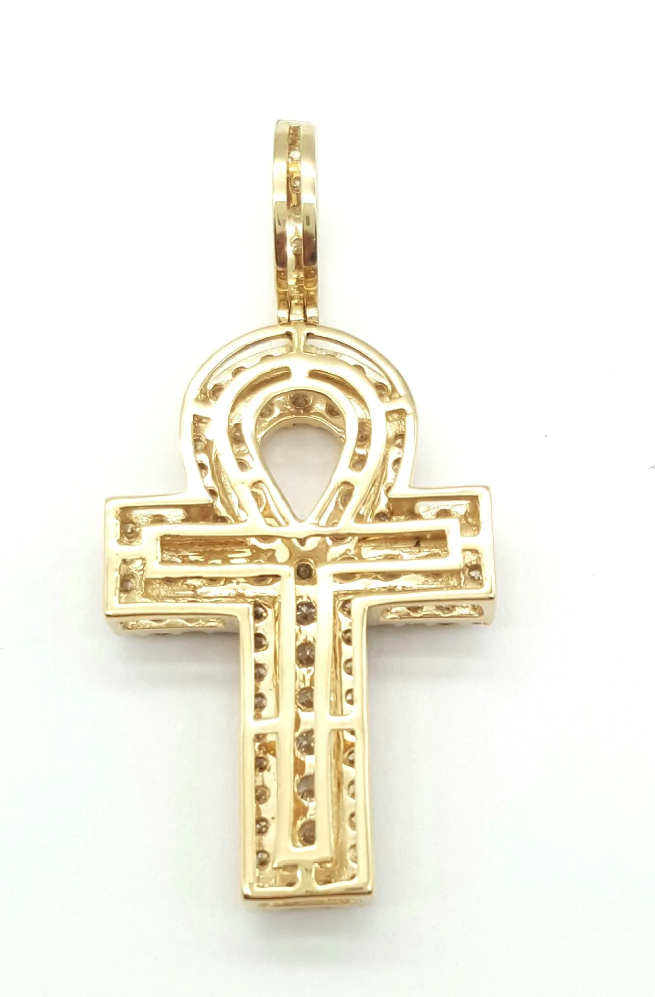 New 1.59 Carat Diamond Ankh Pendant