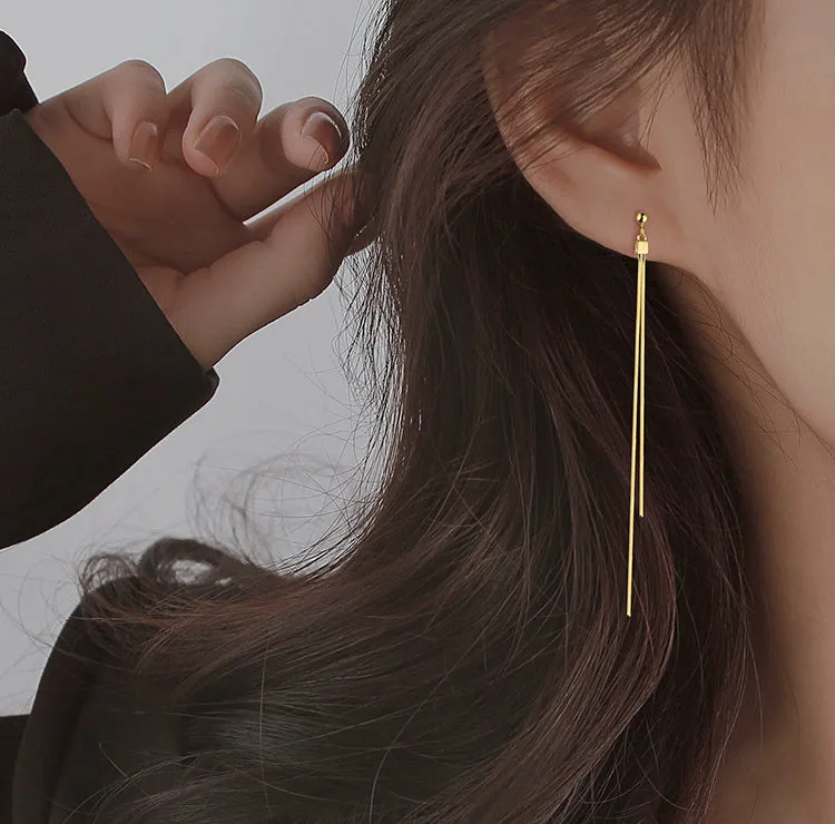 New Temperament Long Tassel Earrings