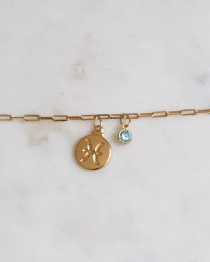 Pisces Zodiac Anklet