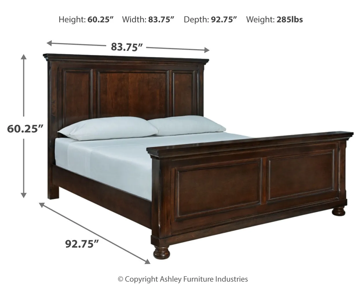 Porter California King Panel Bed with Dresser