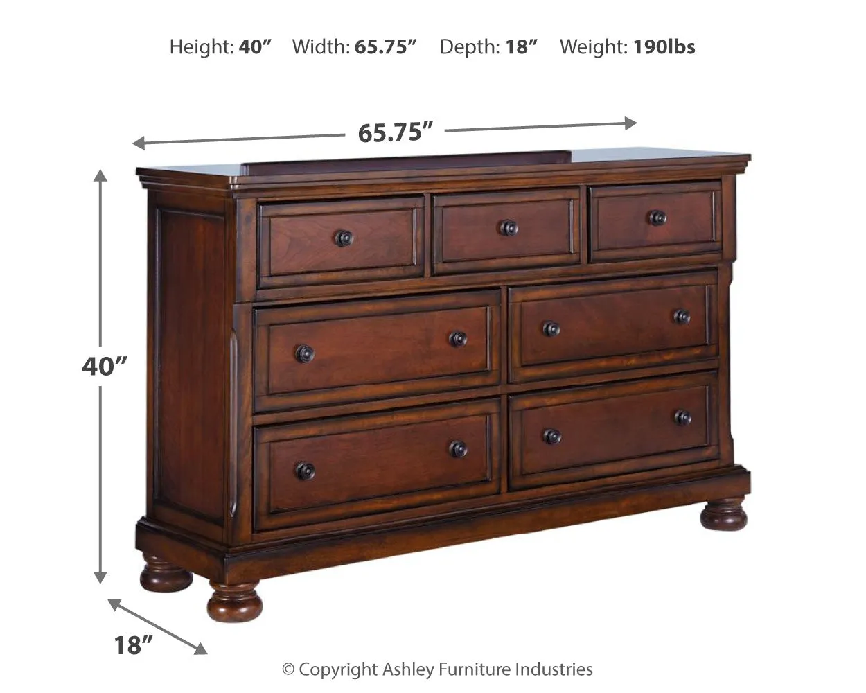 Porter California King Panel Bed with Dresser