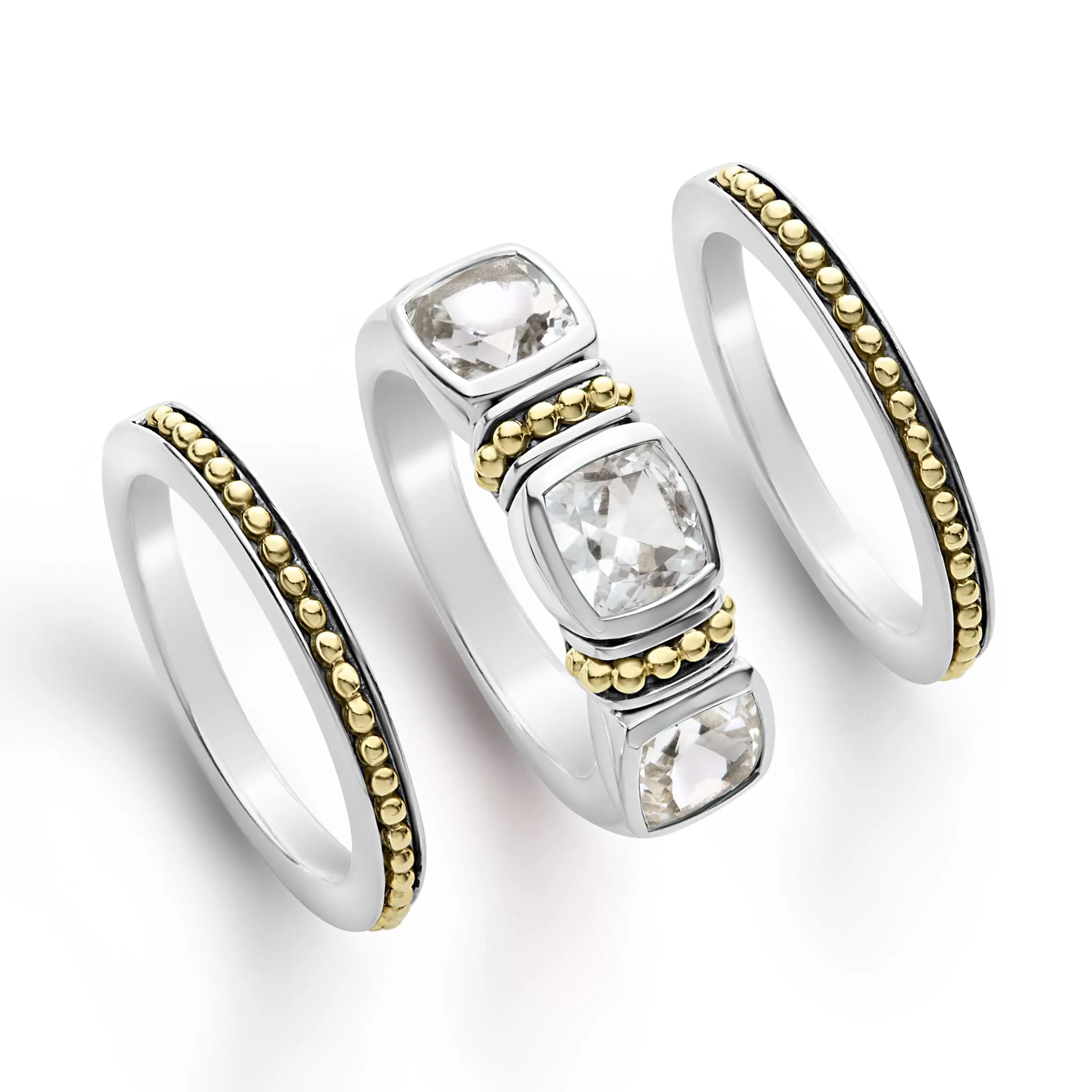 Rittenhouse White Topaz Stacking Rings