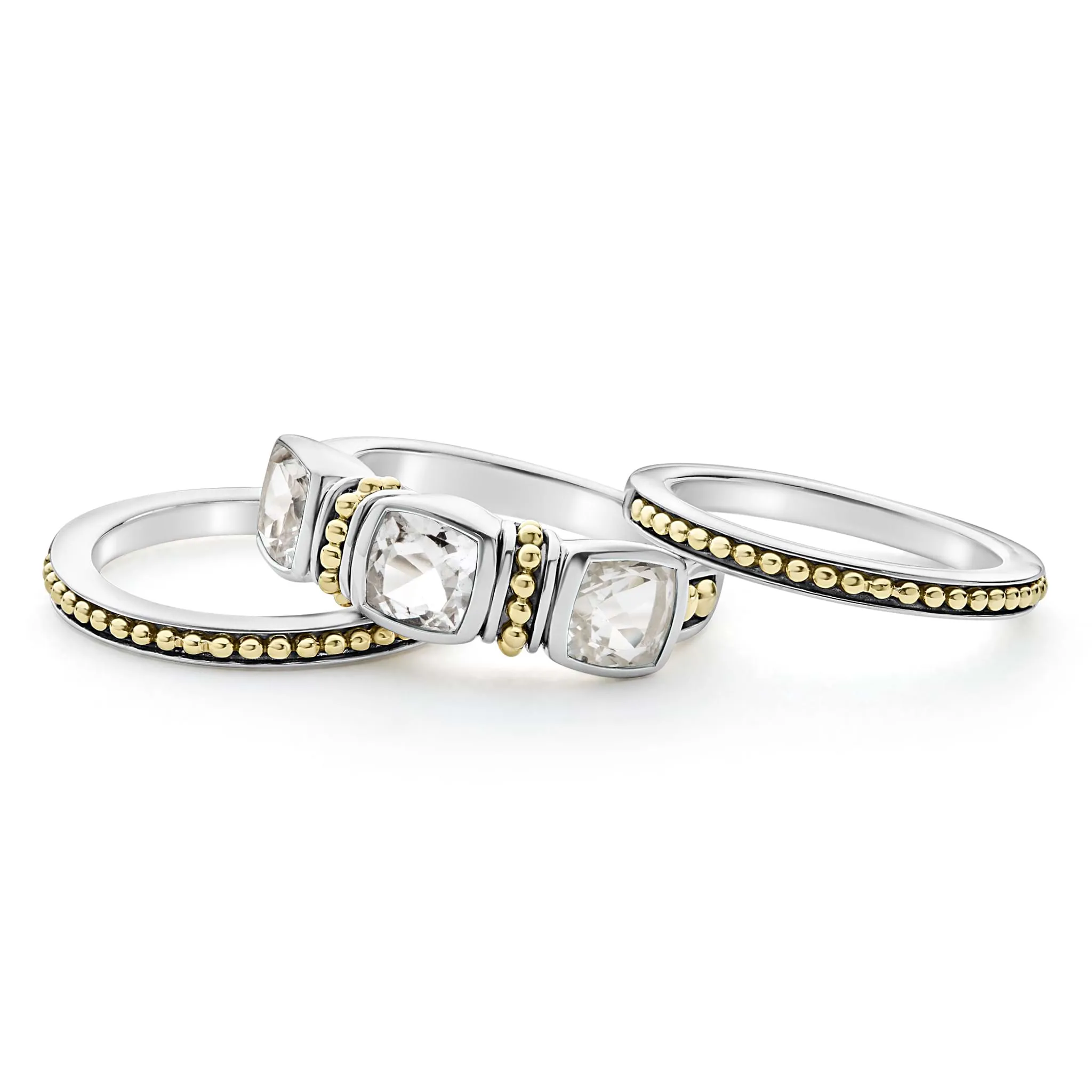 Rittenhouse White Topaz Stacking Rings