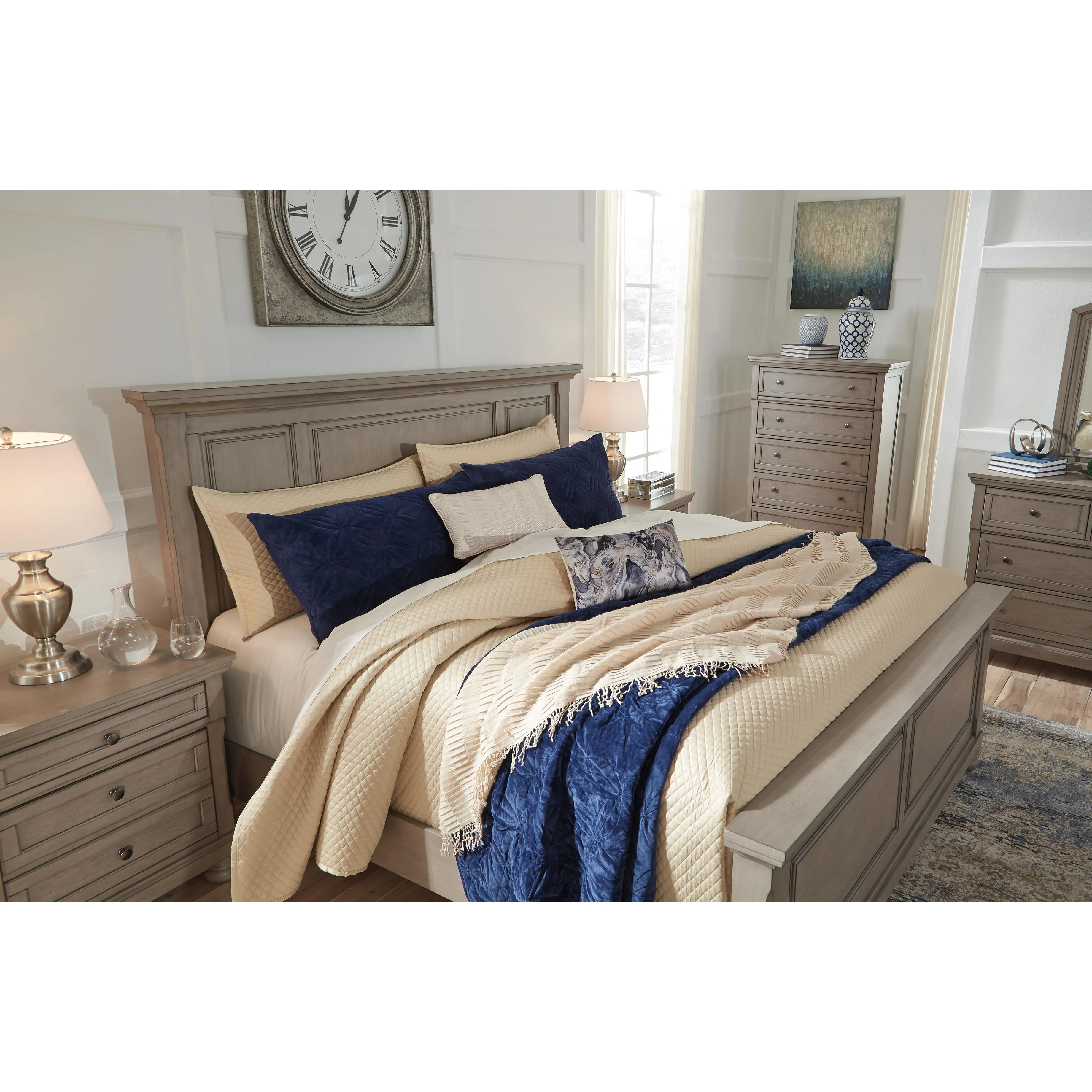 Signature Design by Ashley Lettner King Panel Bed B733-58/B733-56/B733-97