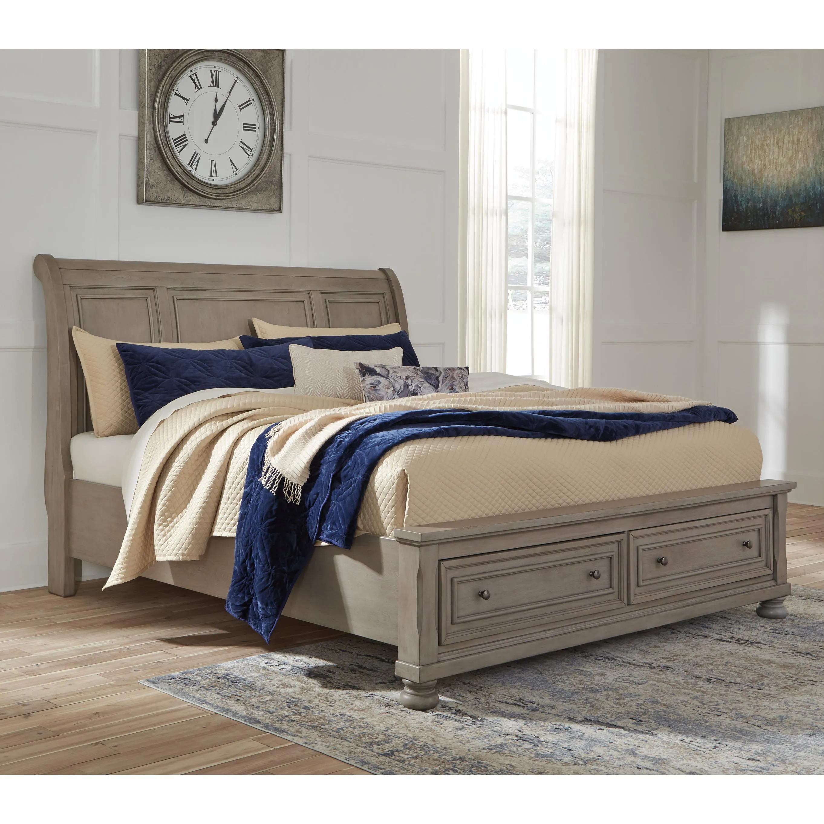 Signature Design by Ashley Lettner King Sleigh Bed with Storage B733-78/B733-76/B733-99