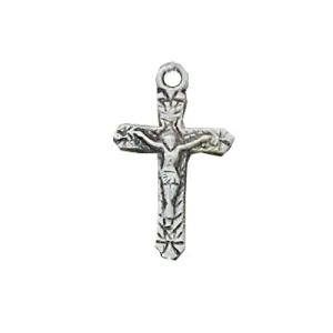 Sterling Crucifix on Baby Chain and Box - L66B