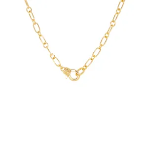 thin oval chain necklace