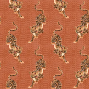 Tibetan Tiger Wallpaper Sample Coral