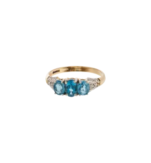 Vintage Topaz and Diamond Imperial Glow Ring