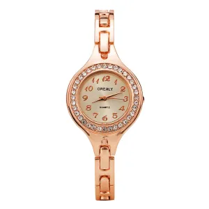 W3453 - Diamond Inlaid Rhinestone Watch