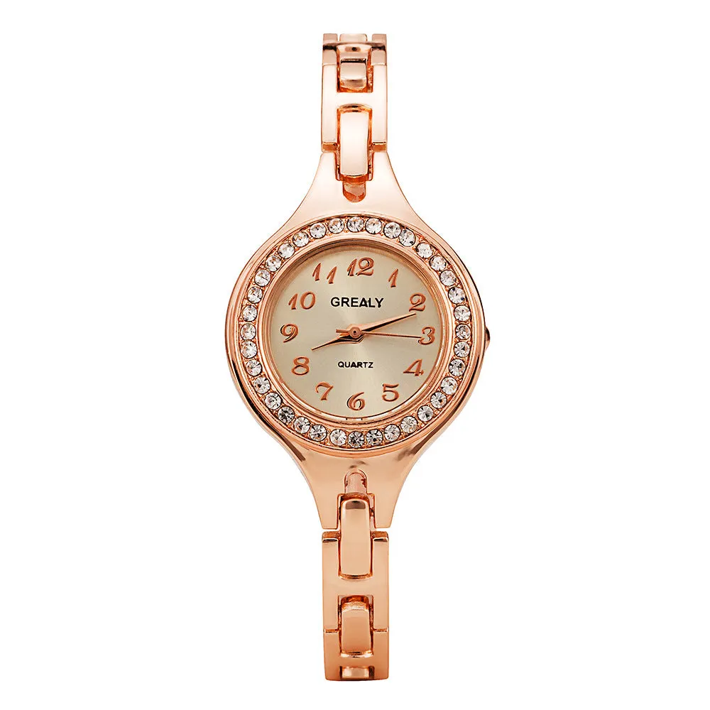 W3453 - Diamond Inlaid Rhinestone Watch