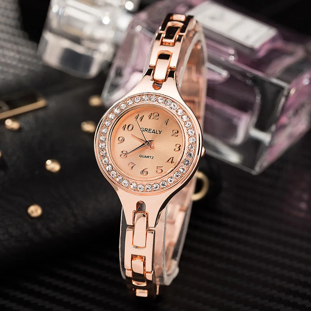 W3453 - Diamond Inlaid Rhinestone Watch