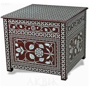 Wardeh Marquetry Side Table